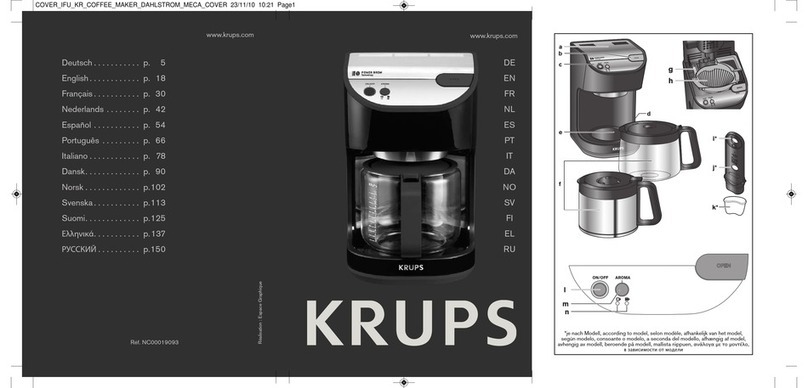 Krups PRECISION KM500510 manual