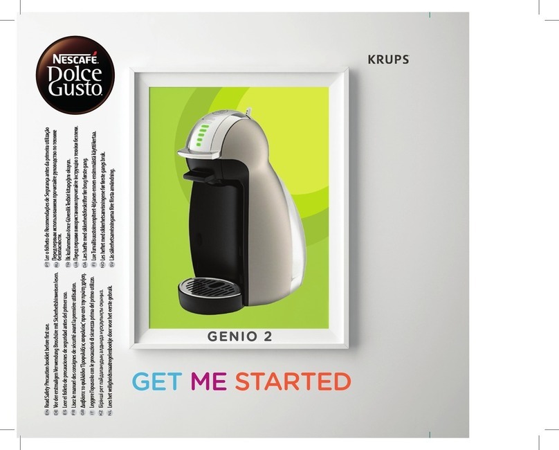 Krups Nescafe Dolce Gusto Genio 2 Series Specification sheet