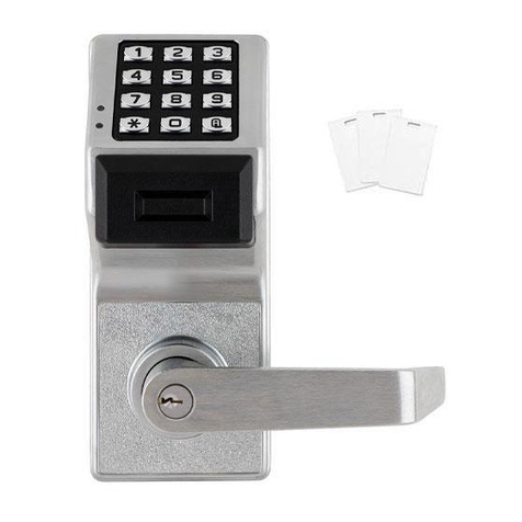 Alarm Lock Wireless Trilogy PDL6200 Installation manual
