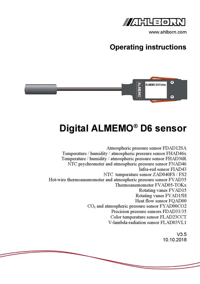 Ahlborn ALMEMO D6 operating instructions