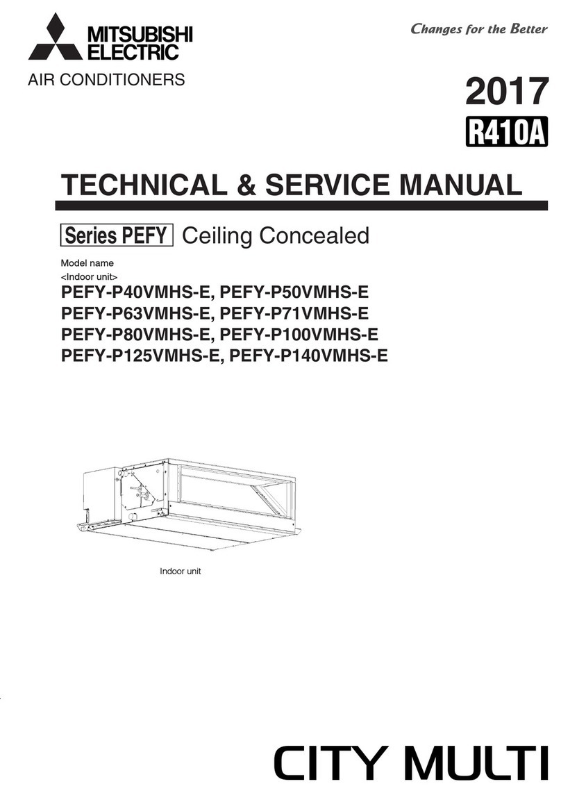 Mitsubishi Electric CITY MULTI PEFY-P40VMHS-E Operating manual