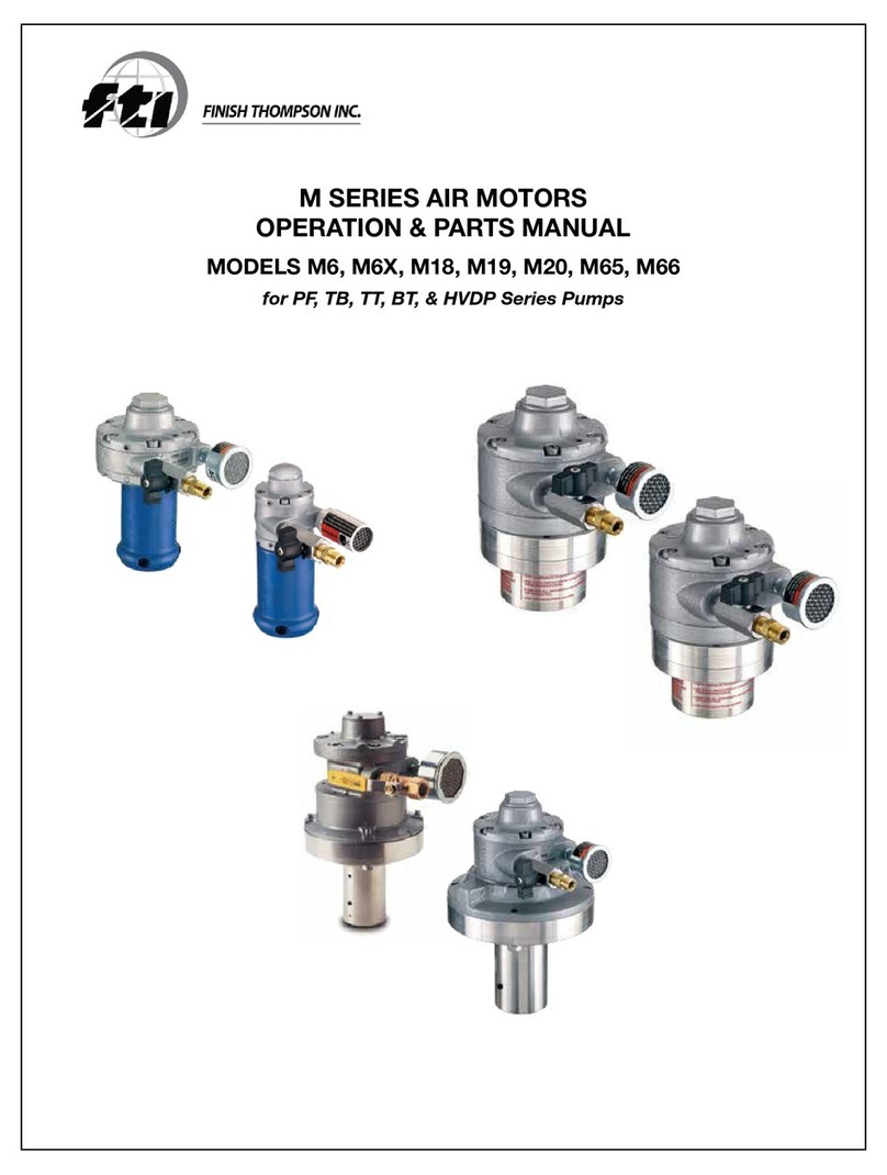 Finish Thompson M Series Operation and parts manual