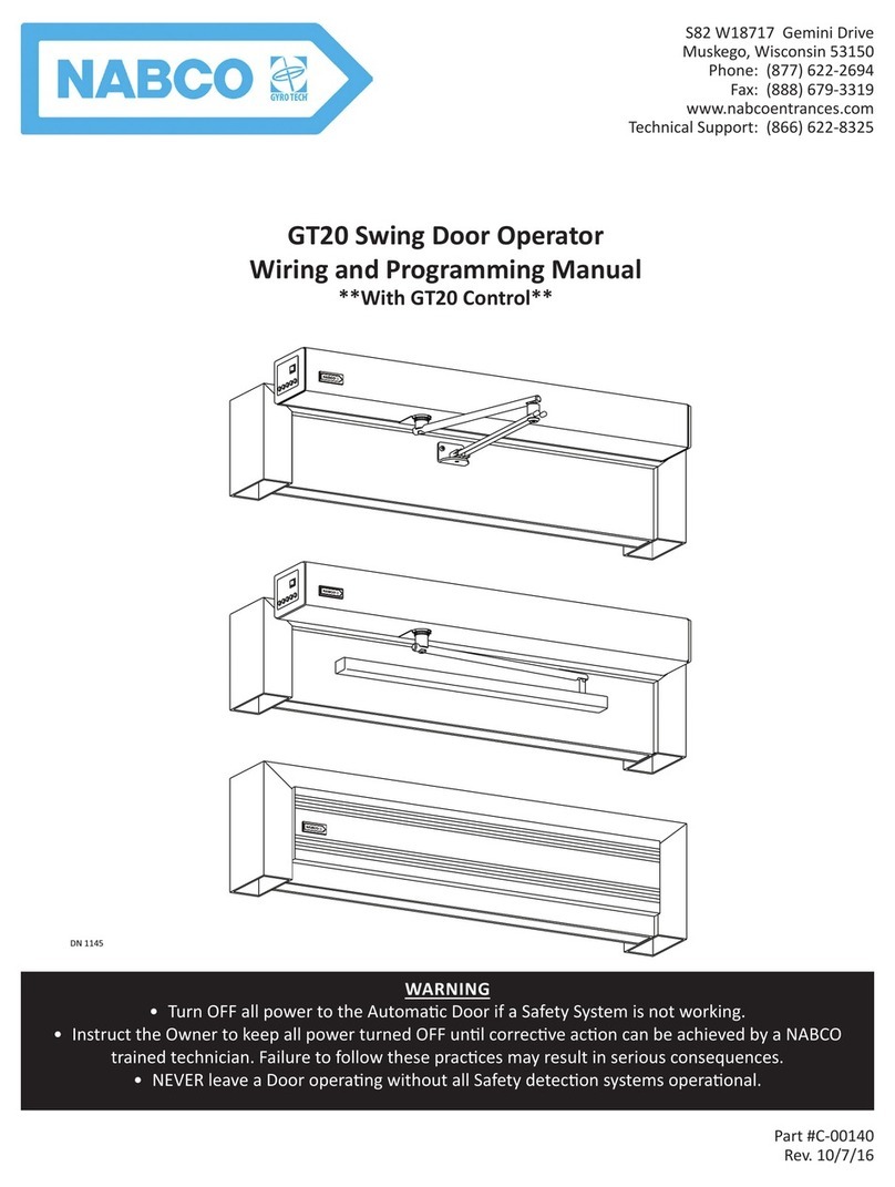 Nabco GT20 Owner's manual