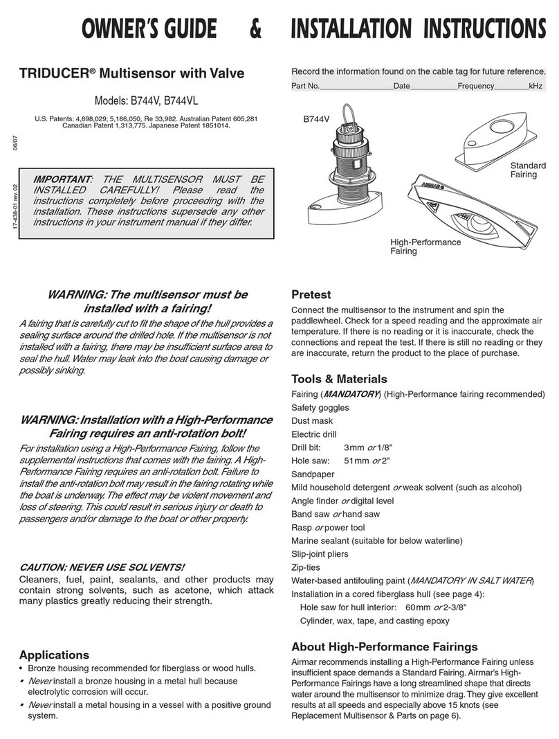Airmar TRIDUCER Series owner's guide