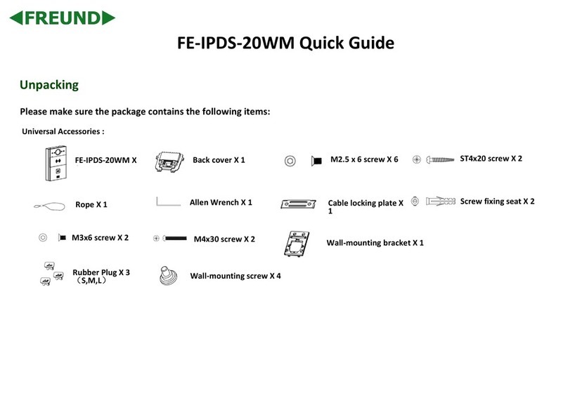 Freund FE-IPDS-20WM quick guide
