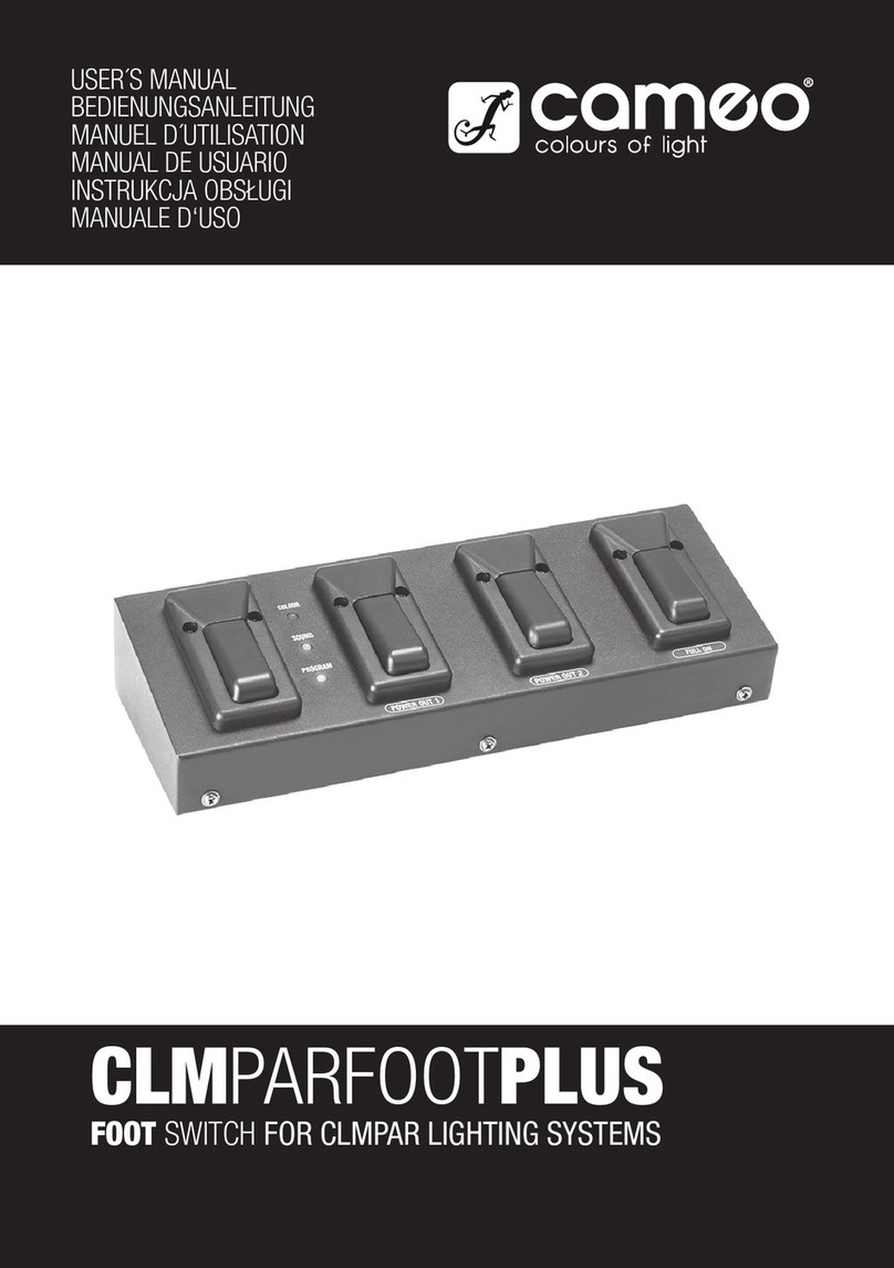Cameo Lights CLMPARFOOTPLUS user manual