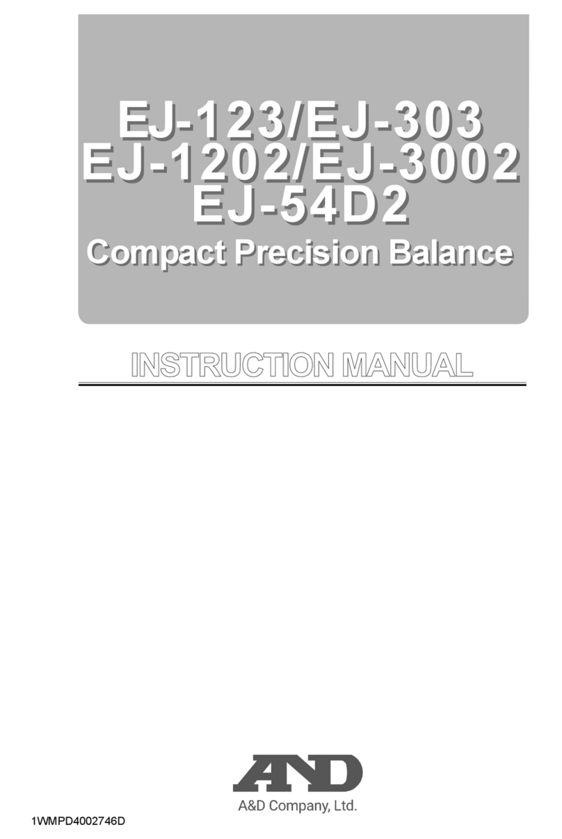 A&D EJ-123 instruction manual