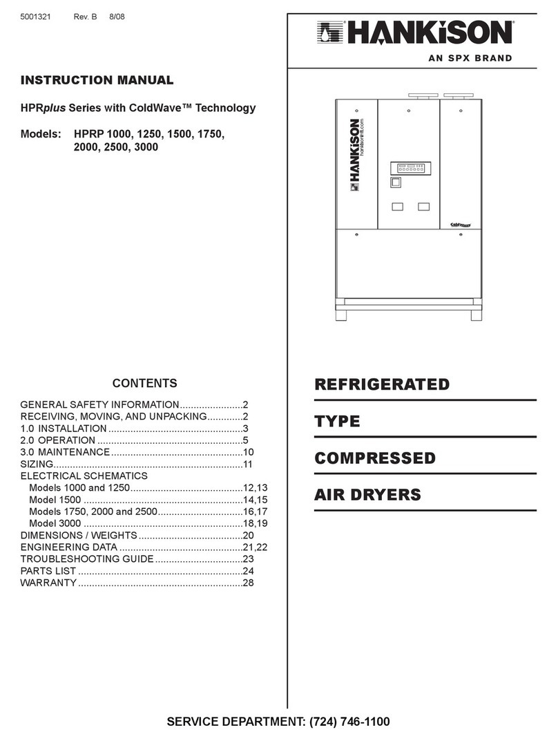 SPX Hankison HPRplus Series instruction manual