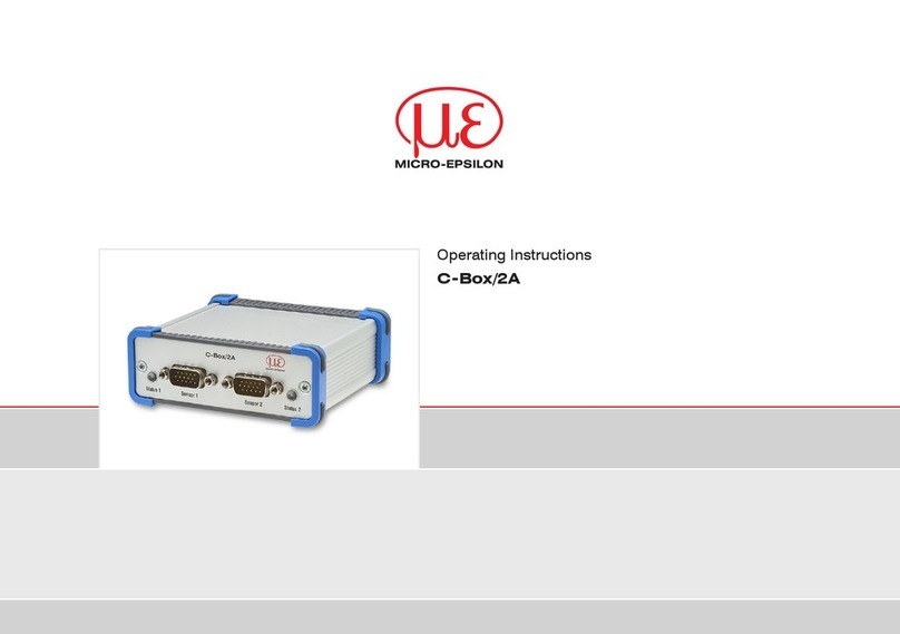 MICRO-EPSILON C-Box/2A operating instructions