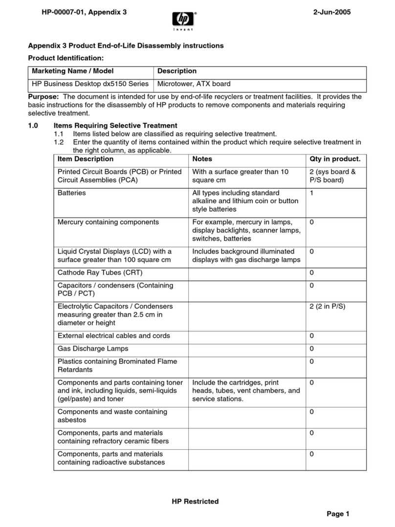 HP dx5150 Series Installation instructions
