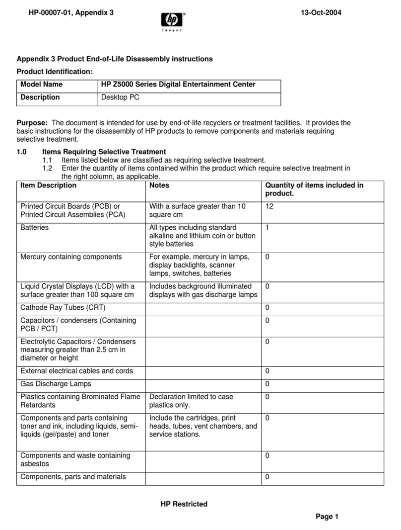 HP Z5000 Series Installation instructions