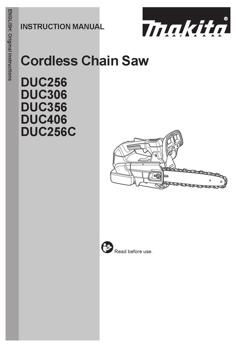 Makita DUC256 User manual