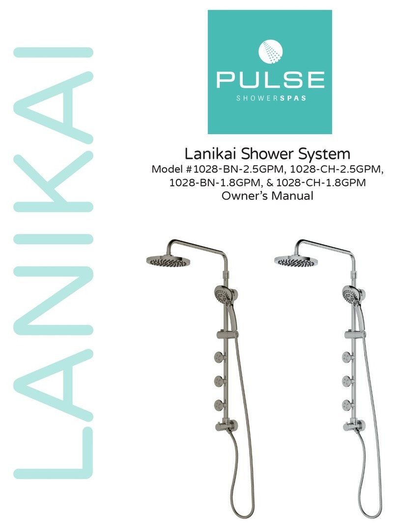 PULSE+ Lanikai 1028-BN-2.5GPM User manual PULSE+ Lanikai 1028-BN-2.5GPM User manual