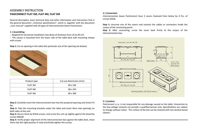 PANCONNECT FLAT 3M User manual
