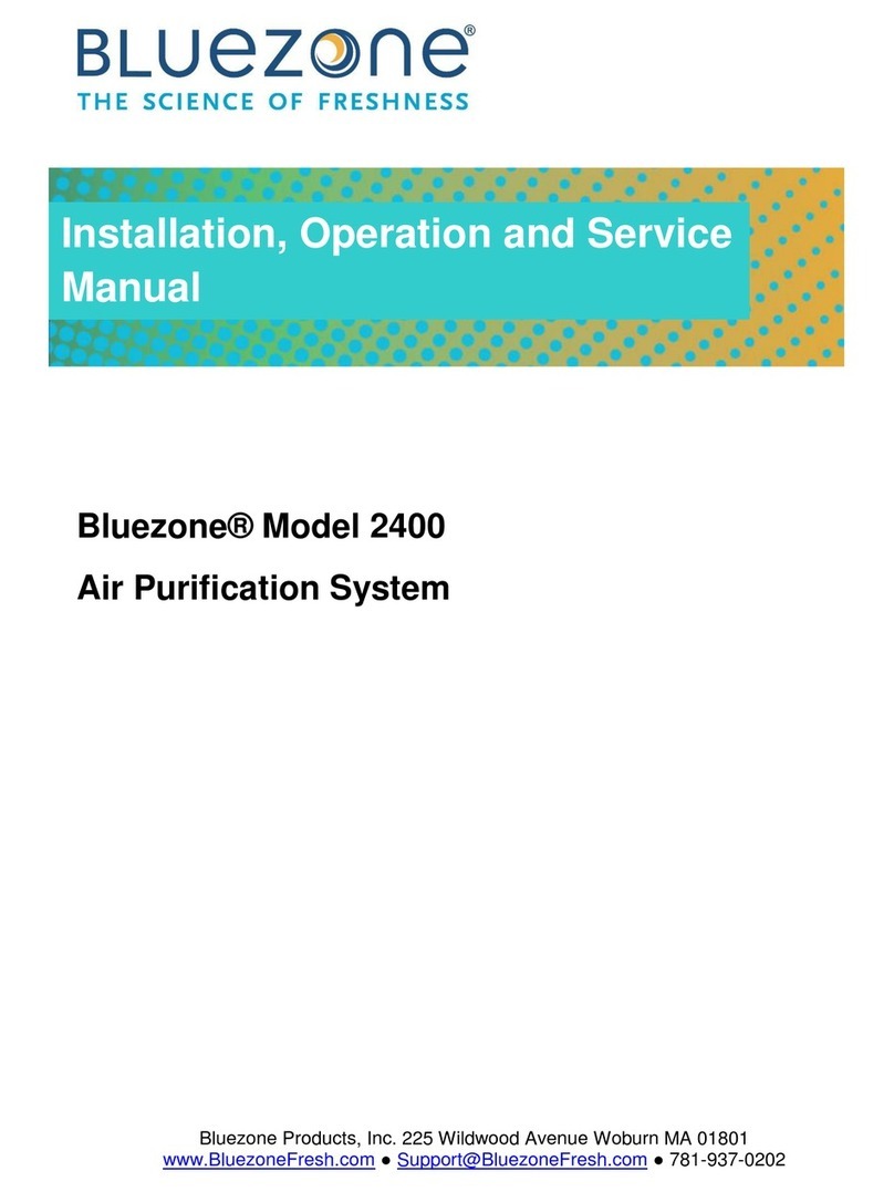 Bluezone 2400 Installation, operation and service manual Bluezone 2400 Installation, operation and service manual