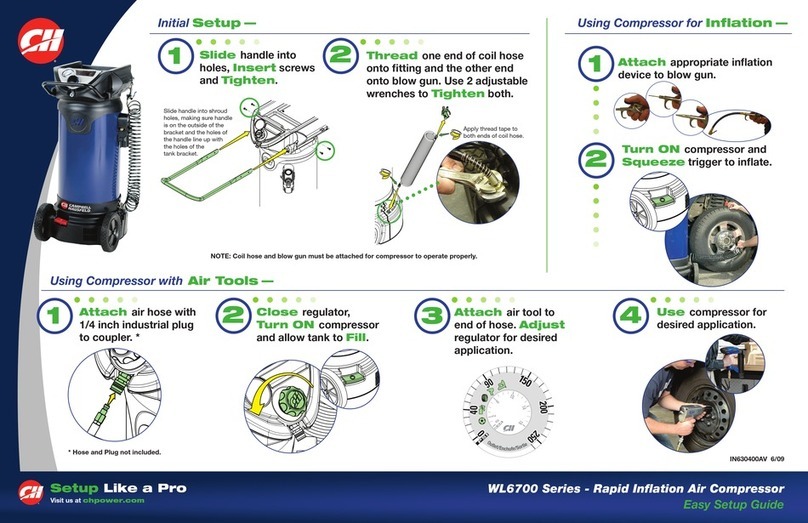 Campbell Hausfeld WL6700 Series Easy setup guide