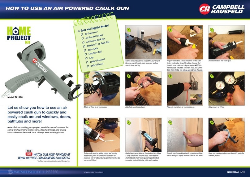 Campbell Hausfeld TL1600 quick start guide