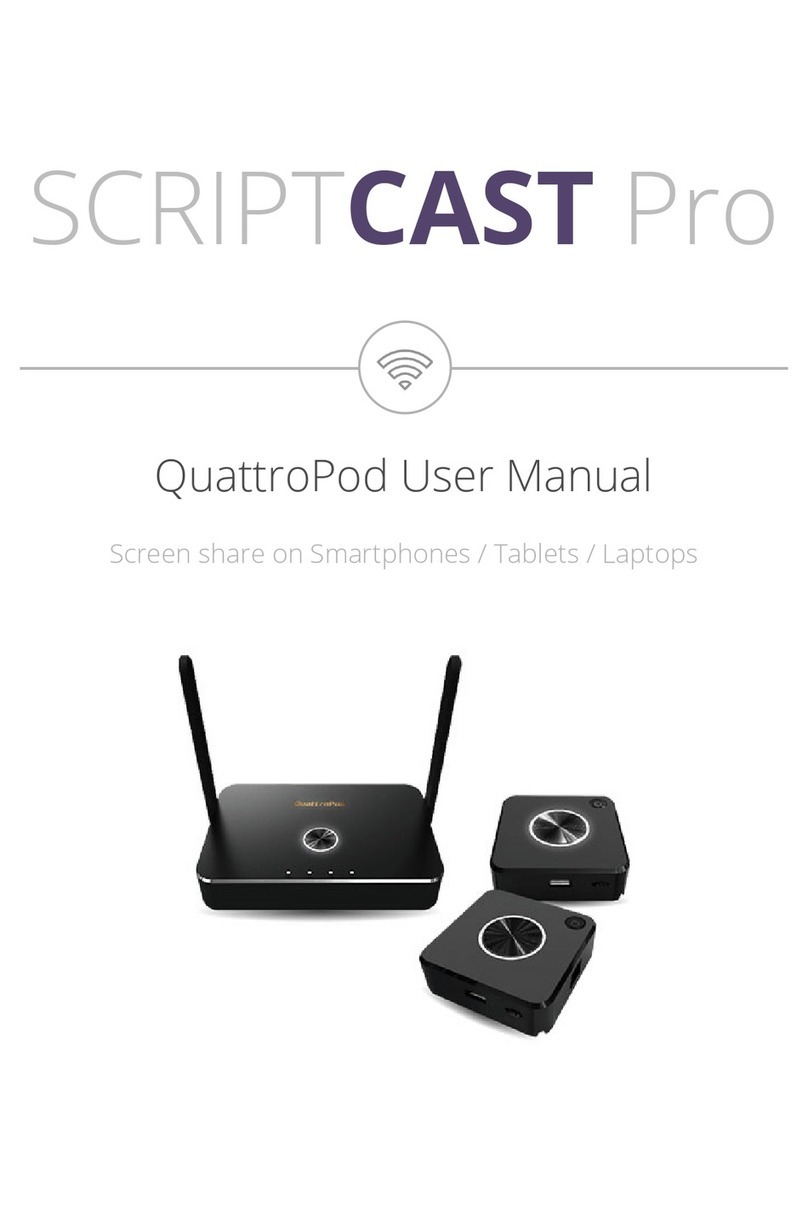 SCRIPTCAST Pro QuattroPod user manual