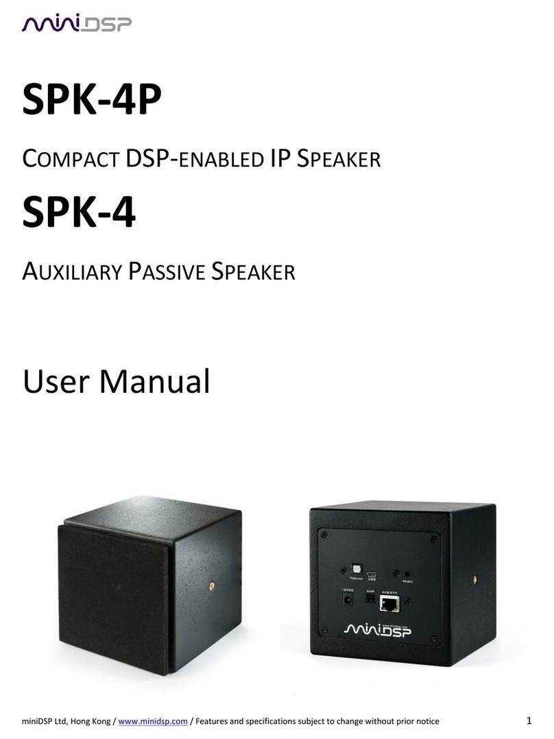 miniDSP SPK-4P user manual