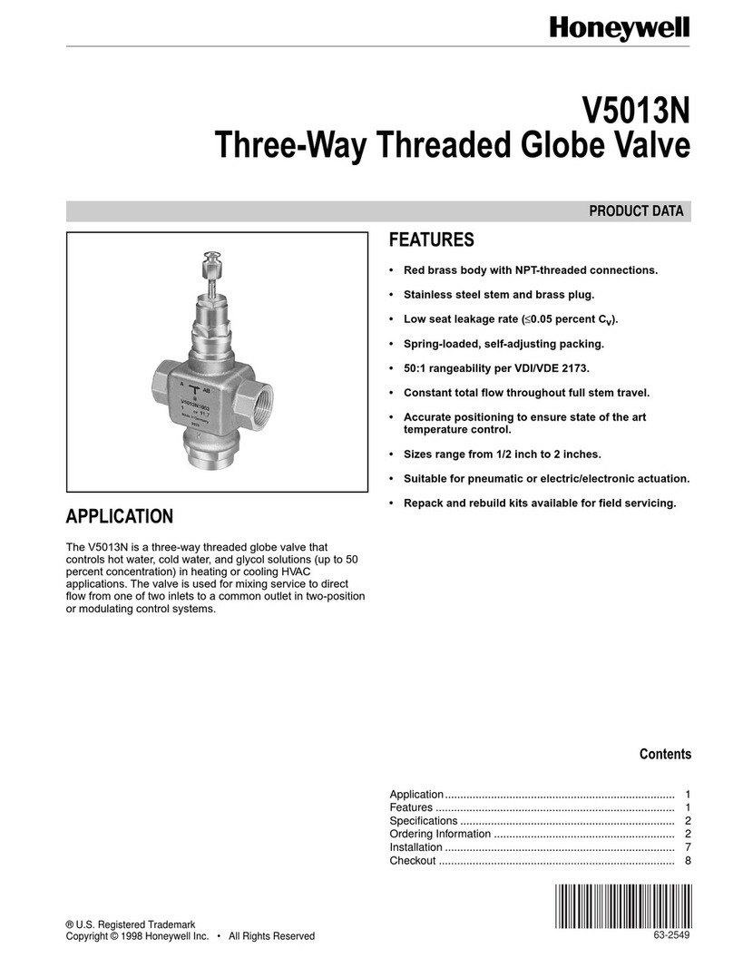 Honeywell V5013N Operation manual