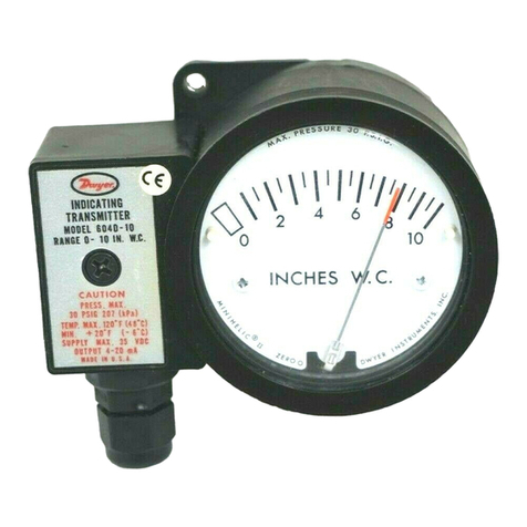 Dwyer Instruments 604D-0 Specifications-installation and operating instructions