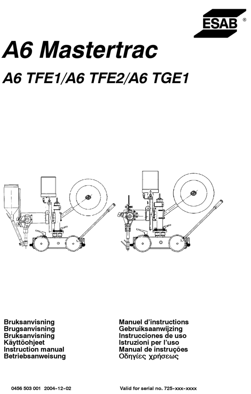 ESAB A6 Mastertrac instruction manual