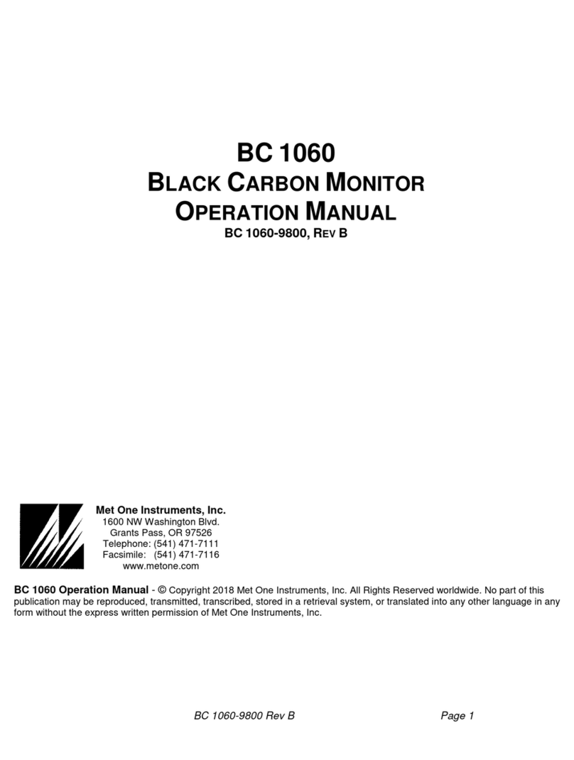 Met One BC 1060 Operation manual