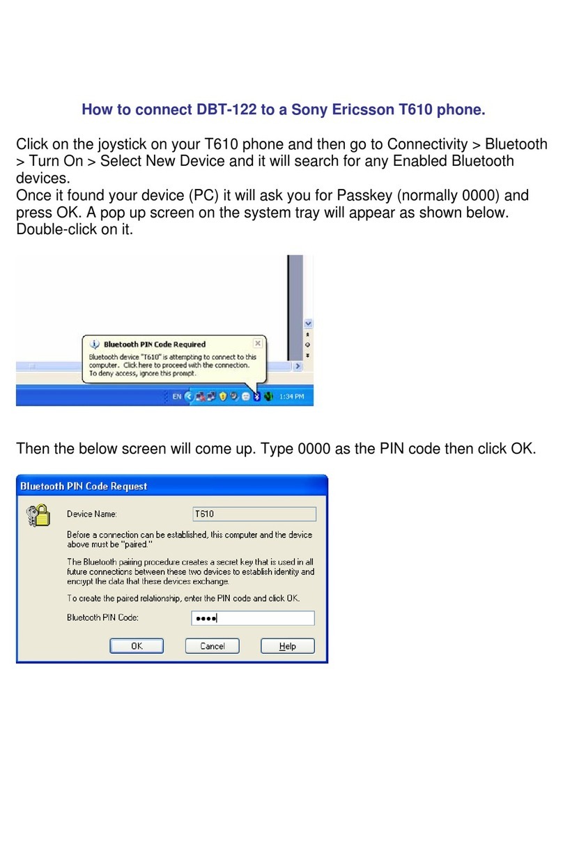 D-Link DBT-122 User manual D-Link DBT-122 User manual