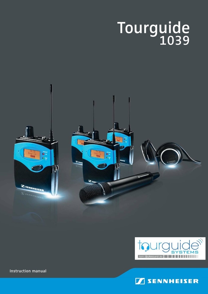 Sennheiser Tourguide 1039 instruction manual