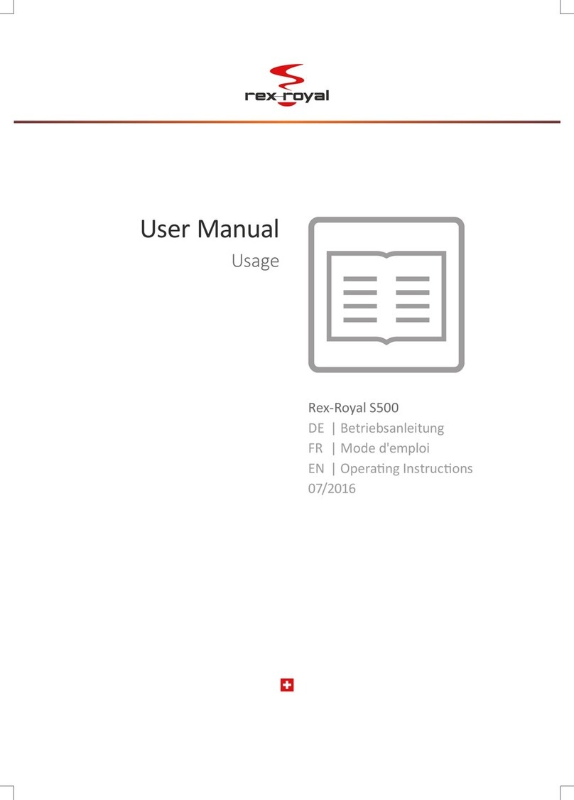 Rex-royal S500 Series User manual