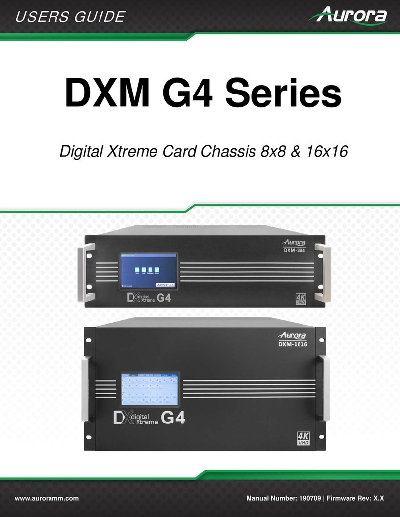 Aurora DXM G4 Series user guide Aurora DXM G4 Series user guide