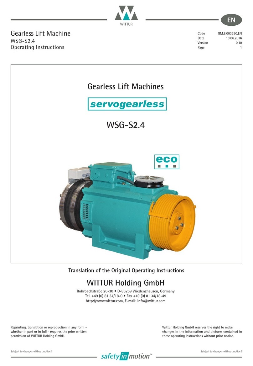 WITTUR WSG-S2.4 Series operating instructions