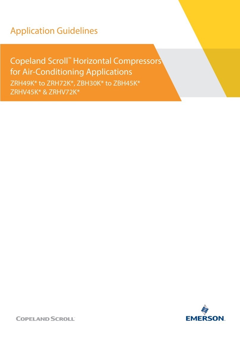 Emerson Copeland Scroll ZRH49K Series Instruction Manual