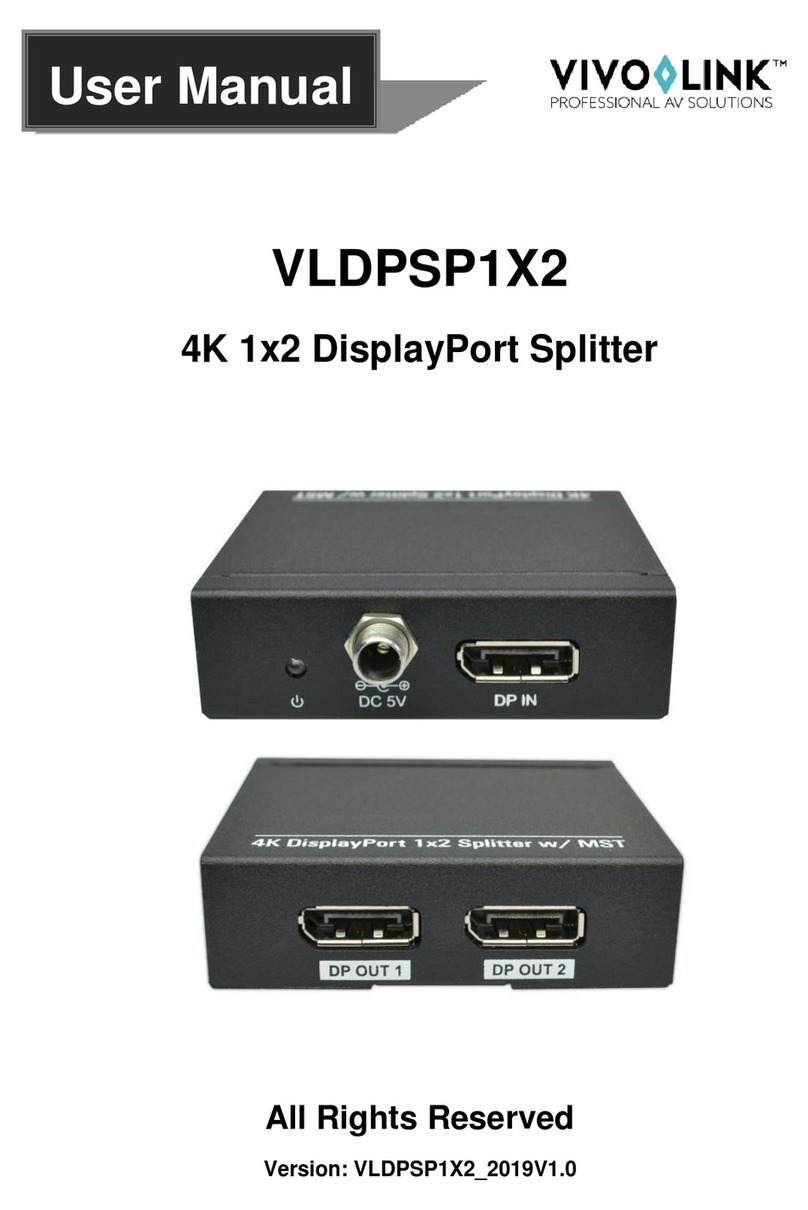 Vivo Link VLDPSP1X2 User manual