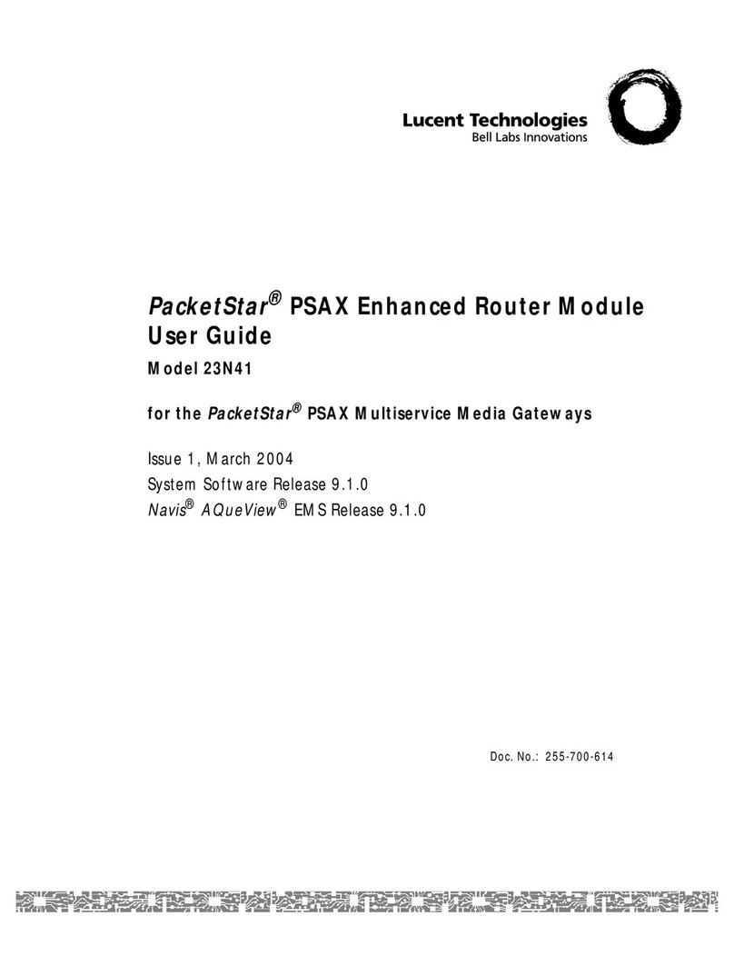 Lucent PacketStar 23N41 user guide