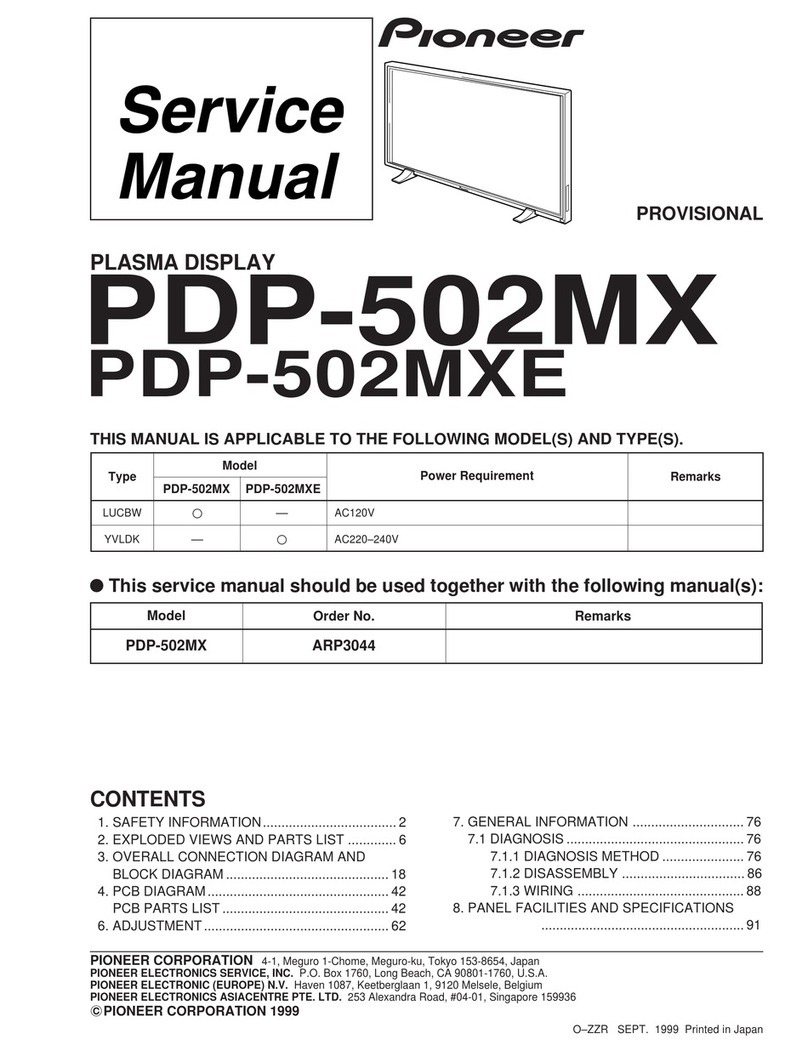 Pioneer PDP 502MX User manual