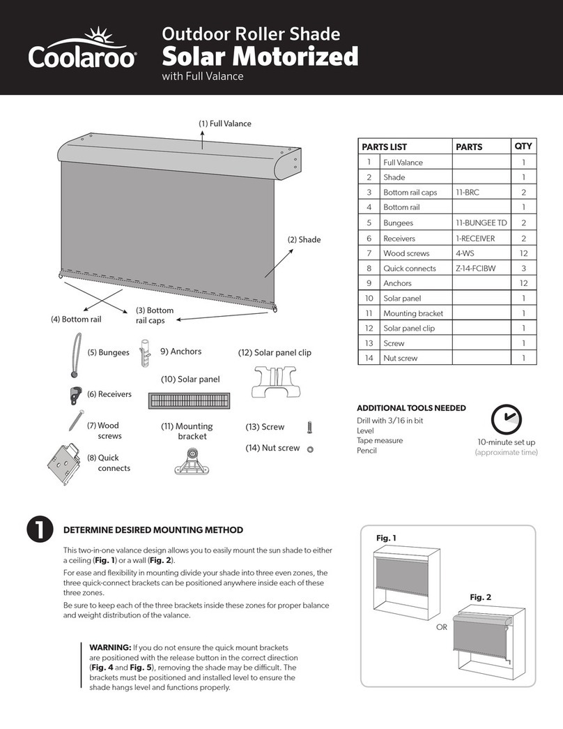 Coolaroo Solar Motorized manual