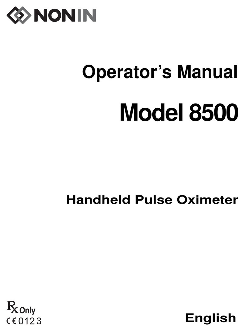 Nonin 8500 User manual