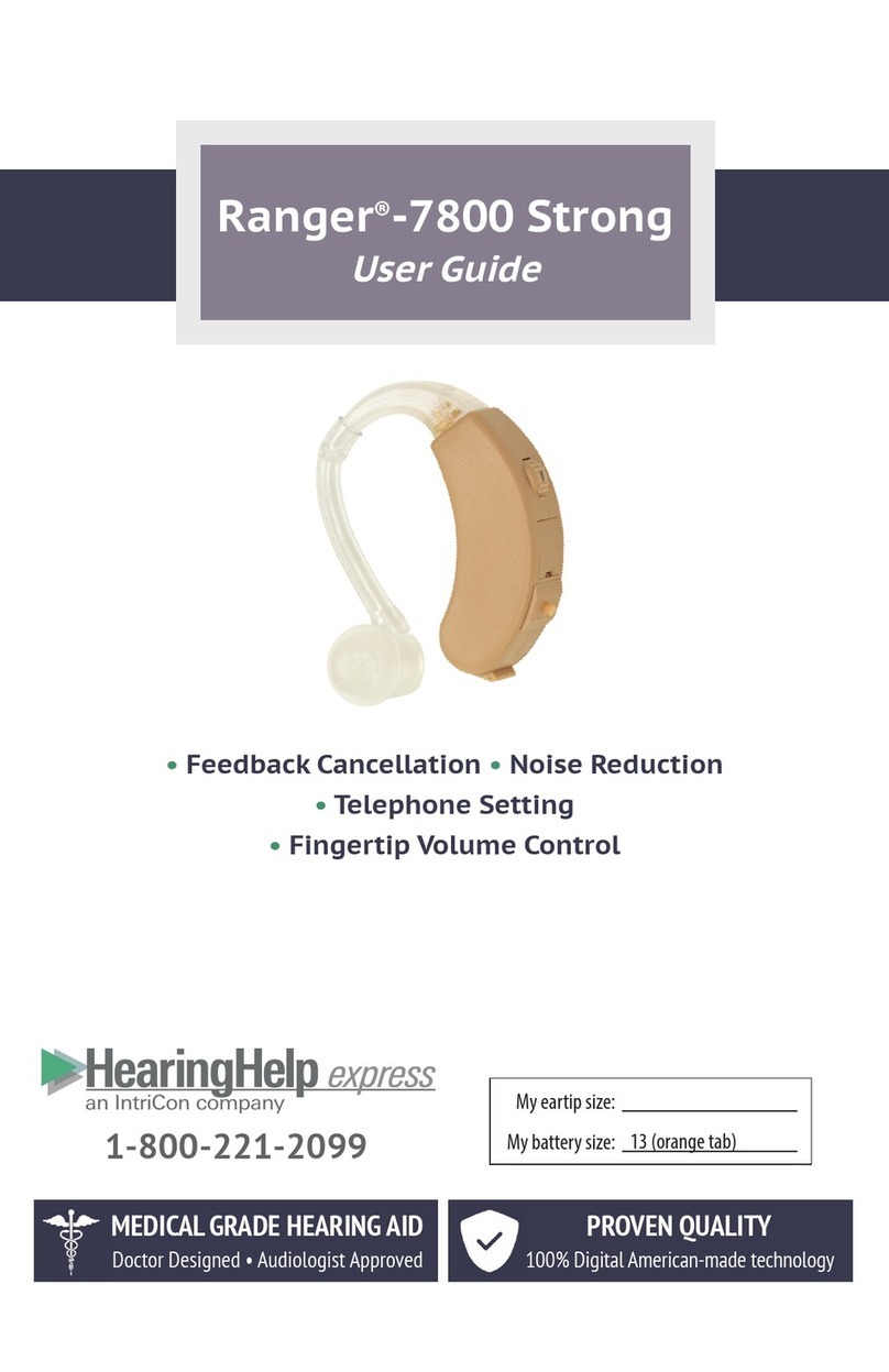 IntriCon HearingHelp Express Ranger-7800 Strong user guide