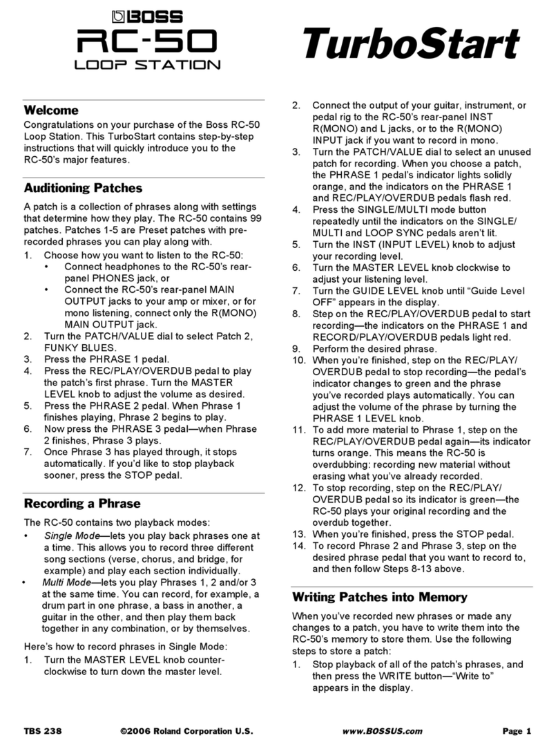 Roland Boss RC-50 User manual
