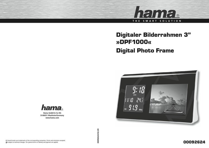 Hama DPF 1000 Operating	 instruction