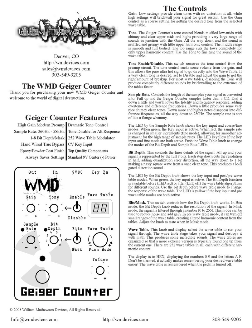 WMD Geiger Counter user manual