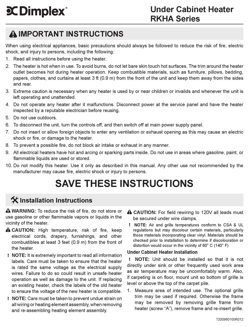 Dimplex RKHA User manual