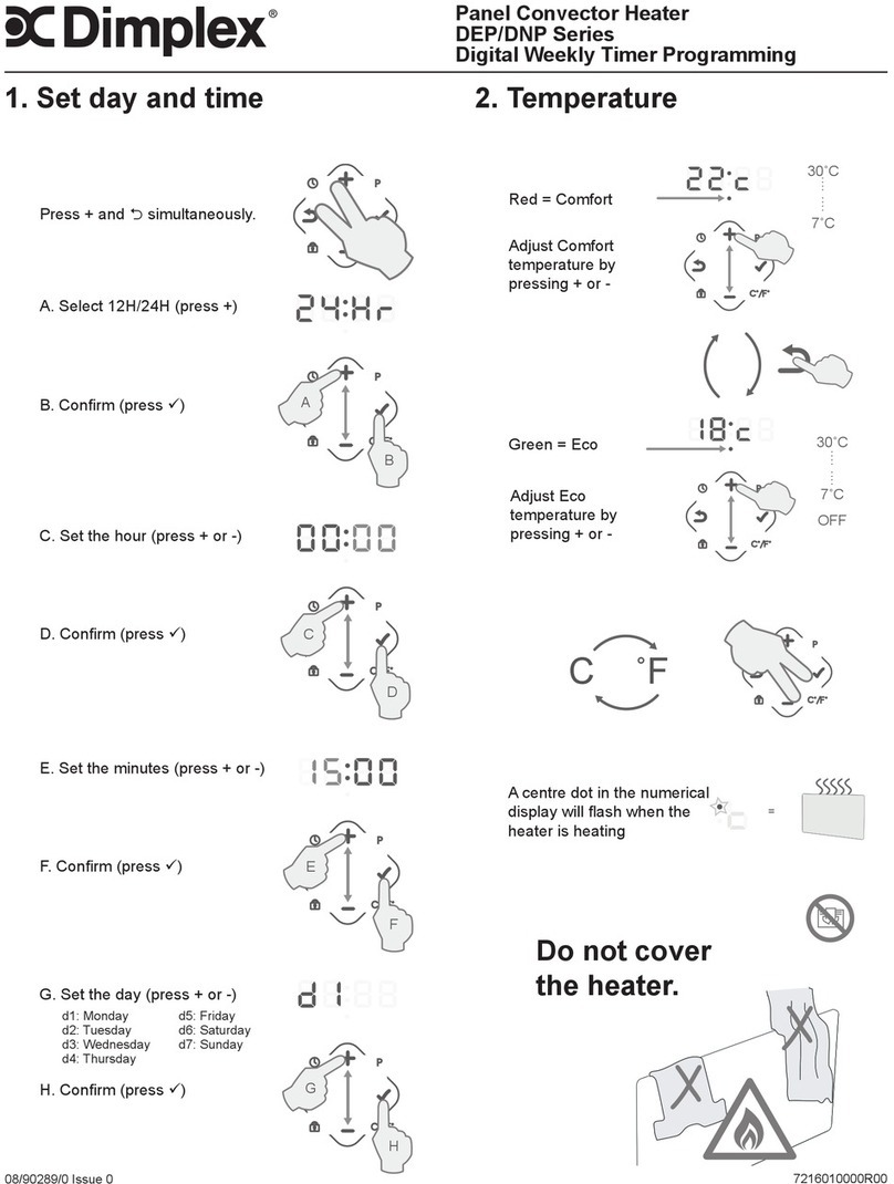 Dimplex DEP Series User manual
