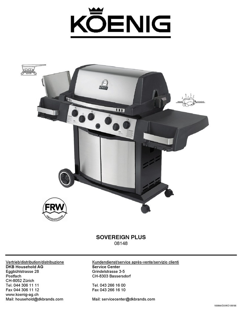 Koenig SOVEREIGN PLUS 08148 Assembly instructions