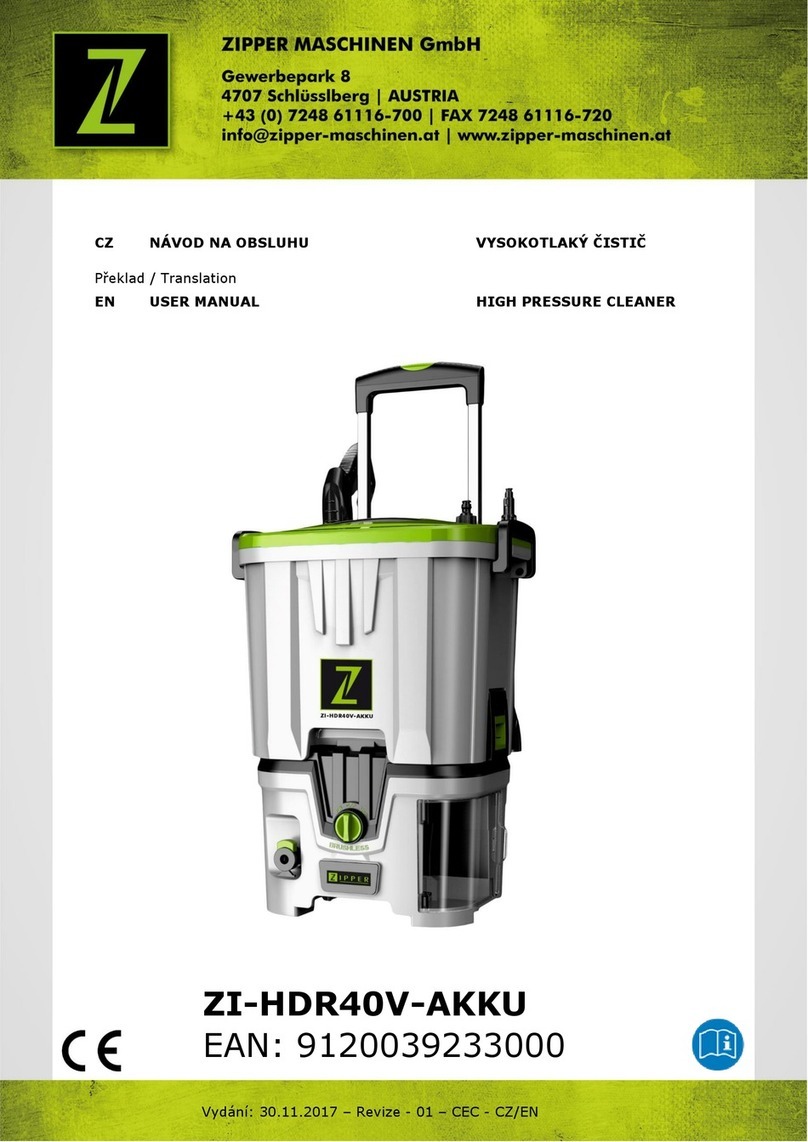 Z.I.P.P.ER MASCHINEN ZI-HDR40V-AKKU user manual