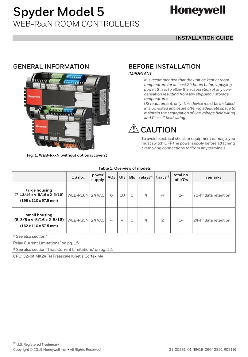 Honeywell Spyder 5 WEB-RxxN Series User manual
