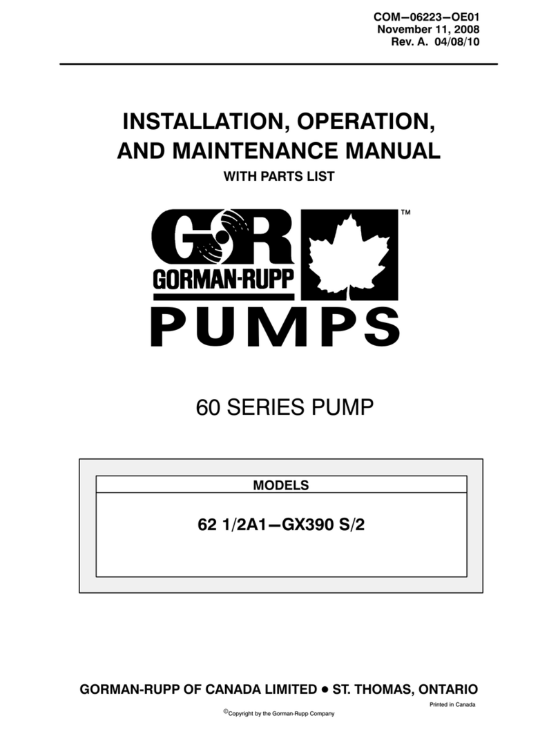 GORMAN-RUPP 60 Series Application guide