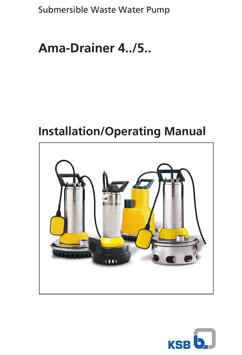 KSB Ama-Drainer 4 Series Installation & operating manual