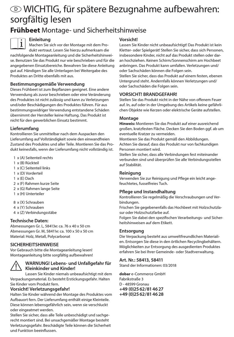 dobar 58413 Assembly and safety instructions